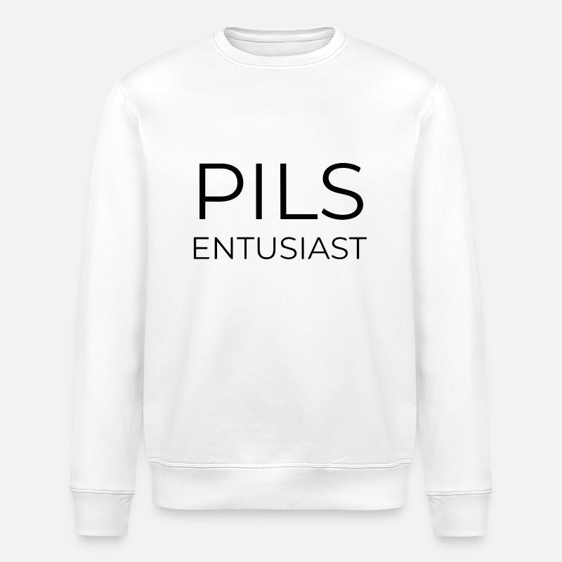 Passionné de Pils - Sweat bio ROLLER Stanley/Stella Unisexe - blanc