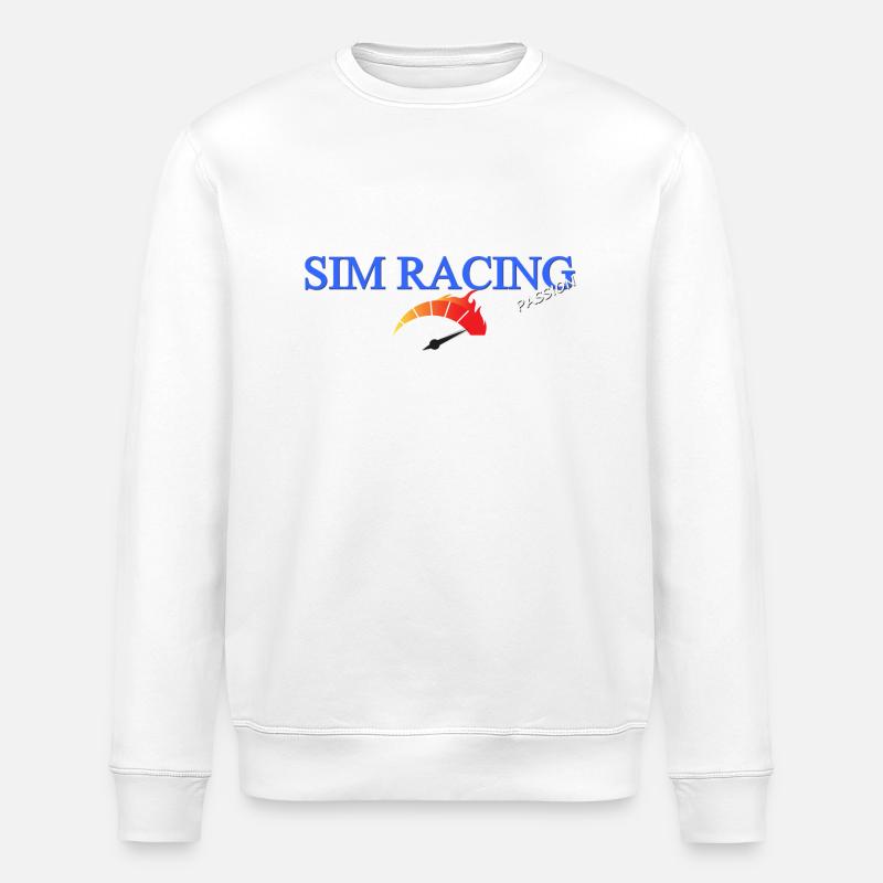 SIM-Rennen - Stanley/Stella Unisex Bio-Sweatshirt ROLLER - Weiß