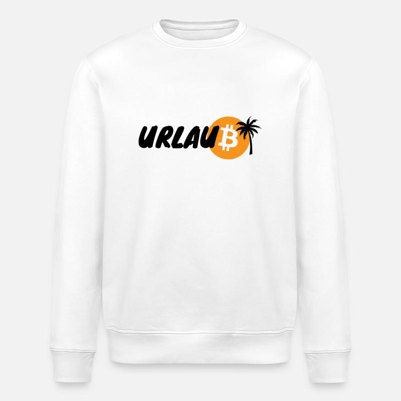 Vacances cryptographiques BTC Bitcoin 2 - Sweat bio ROLLER Stanley/Stella Unisexe - blanc