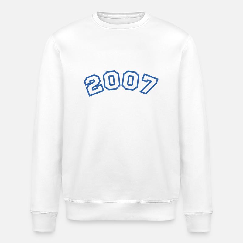 2007 Sport Blue - Stanley/Stella ROLLER Unisex Organic Sweatshirt - white