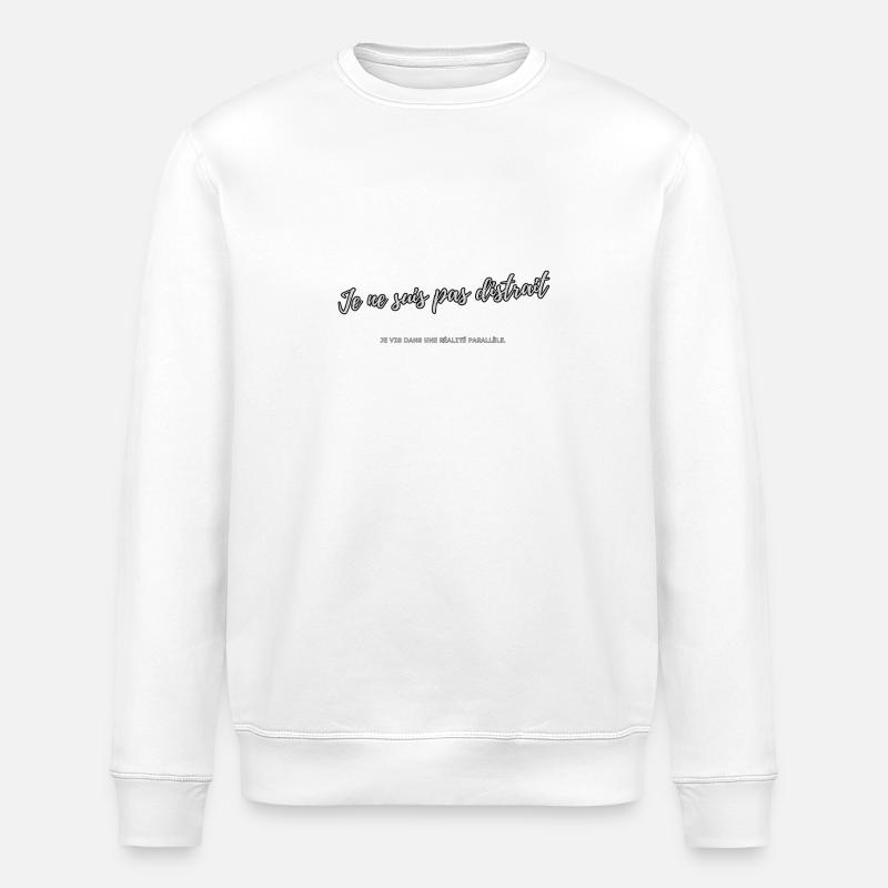 Distrait - Sweat bio ROLLER Stanley/Stella Unisexe - blanc