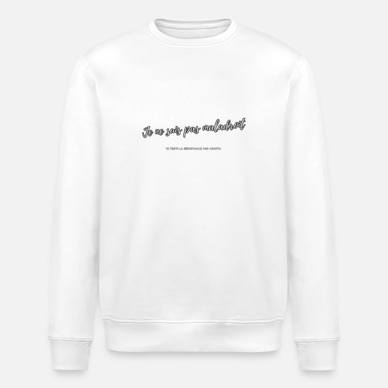 Clumsy - Stanley/Stella ROLLER Unisex Organic Sweatshirt - white
