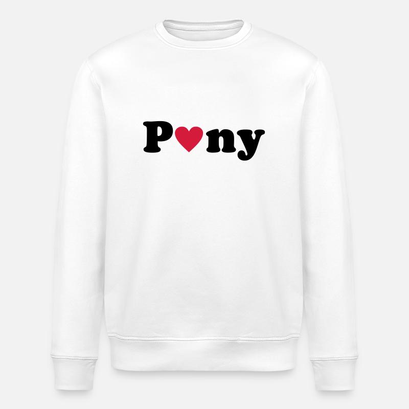 Pony - Sweat bio ROLLER Stanley/Stella Unisexe - blanc