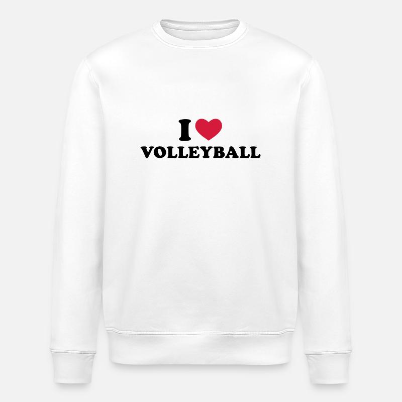 Volleyball - Stanley/Stella Unisex Bio-Sweatshirt ROLLER - Weiß