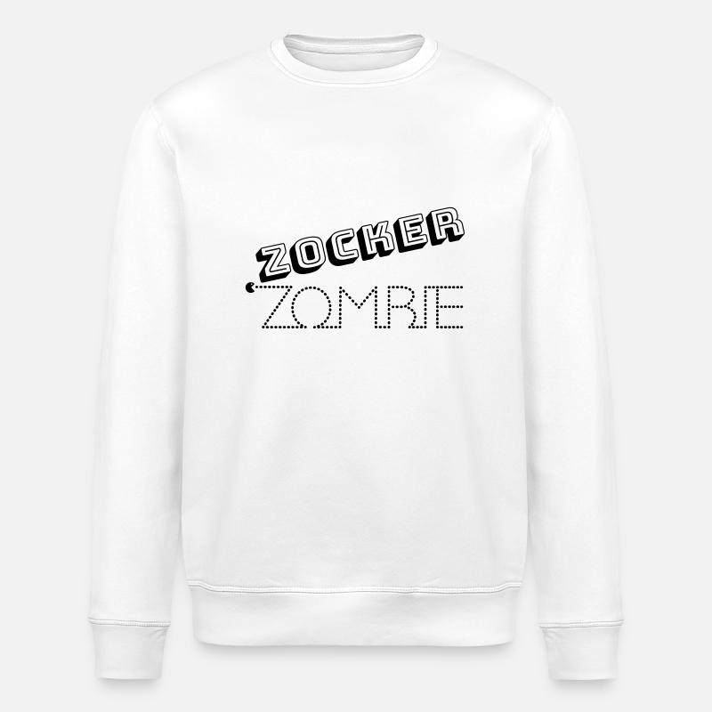 Zocker Zombie - Stanley/Stella Unisex Bio-Sweatshirt ROLLER - Weiß
