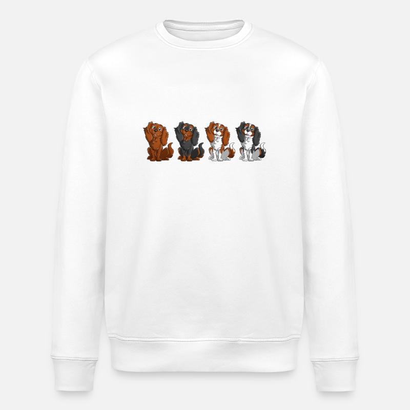 King Charles - Linie - Stanley/Stella Unisex Bio-Sweatshirt ROLLER - Weiß