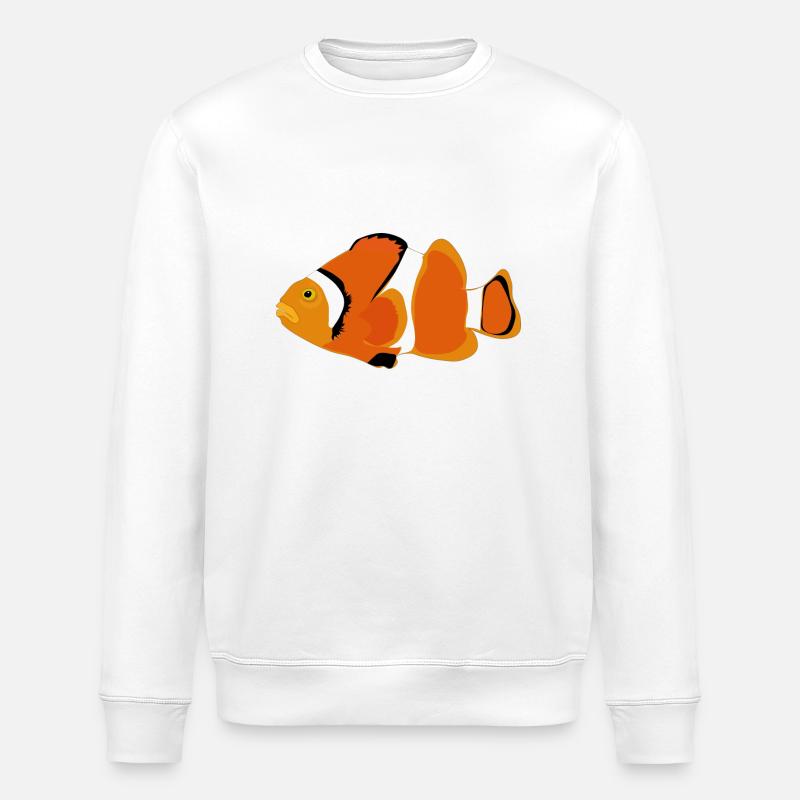 Clownfisch - Stanley/Stella Unisex Bio-Sweatshirt ROLLER - Weiß