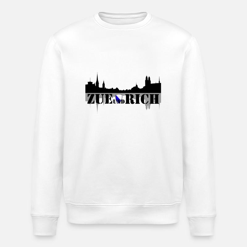 zue et riche - Sweat bio ROLLER Stanley/Stella Unisexe - blanc