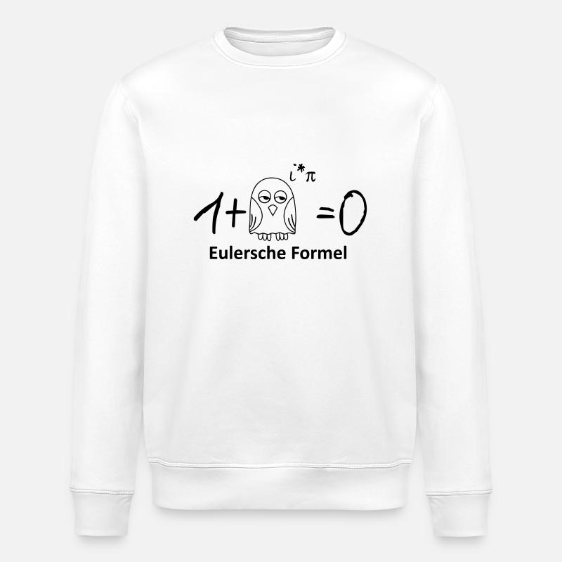 Eulersche Formel Eule Pi - Stanley/Stella Unisex Bio-Sweatshirt ROLLER - Weiß