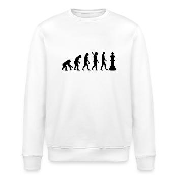 Schach - Stanley/Stella Unisex Bio-Sweatshirt ROLLER - Weiß - Vorne - Nik (191cm)