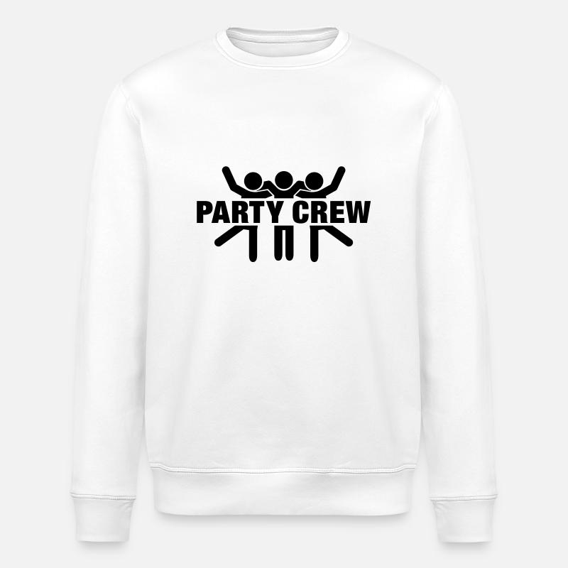 party_crew__f1 - Stanley/Stella ROLLER Unisex Organic Sweatshirt - white