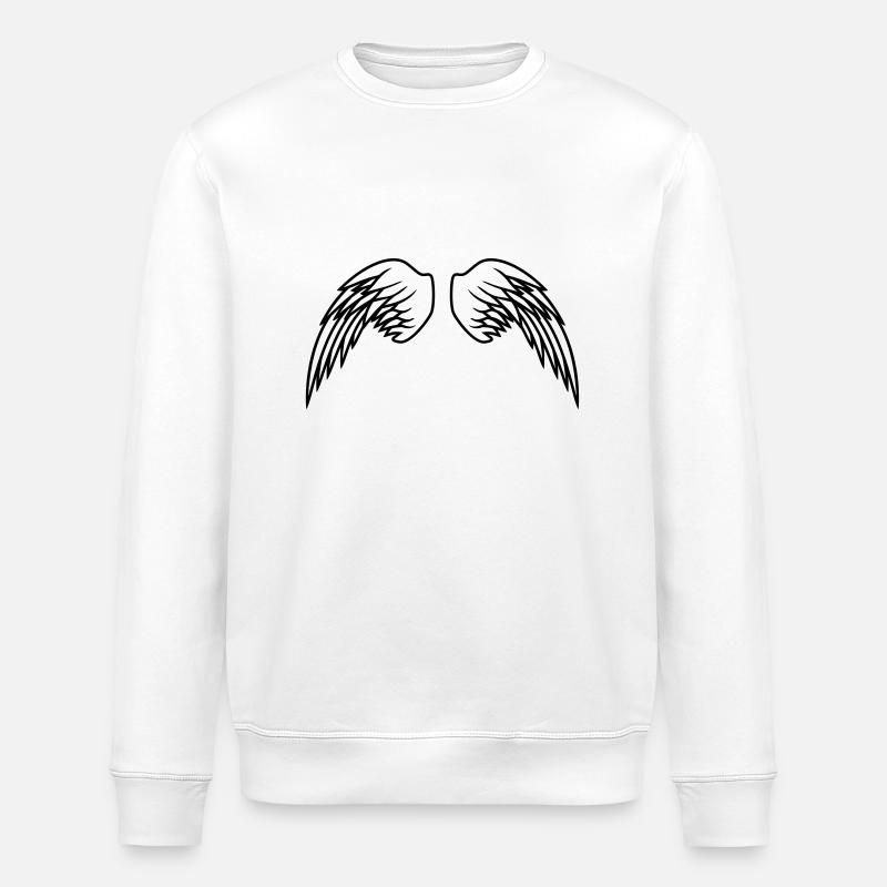 Angel Wings Design - Sweat bio ROLLER Stanley/Stella Unisexe - blanc