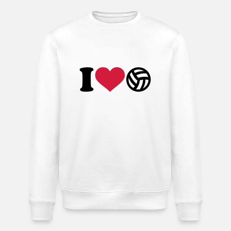 Volleyball - Stanley/Stella Unisex Bio-Sweatshirt ROLLER - Weiß