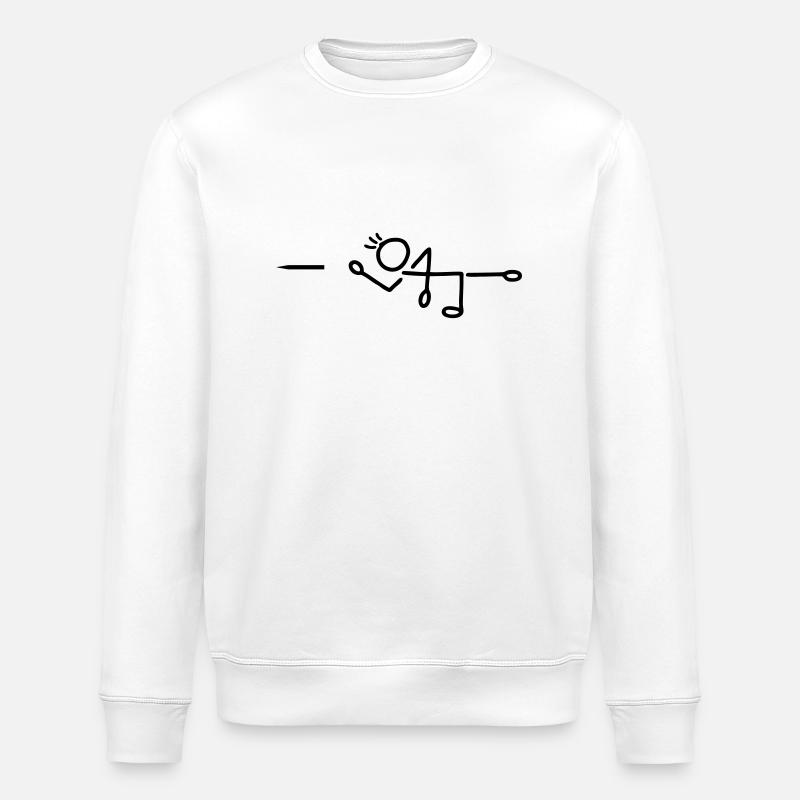 Pfeil werfen - Dart - Stanley/Stella Unisex Bio-Sweatshirt ROLLER - Weiß