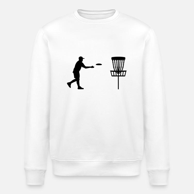 Disc Golf - Stanley/Stella ROLLER Unisex Organic Sweatshirt - white