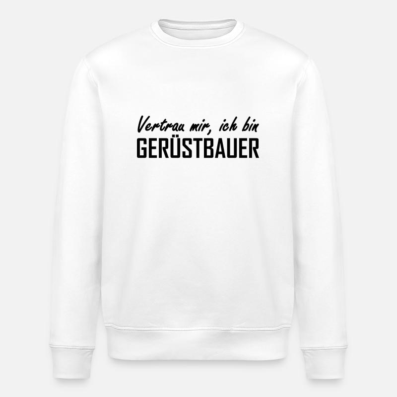 Gerüstbauer - Stanley/Stella Unisex Bio-Sweatshirt ROLLER - Weiß