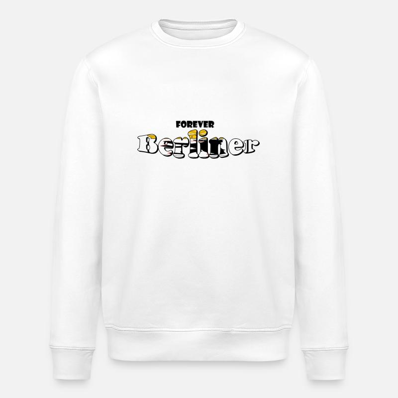Für immer Berliner - Stanley/Stella Unisex Bio-Sweatshirt ROLLER - Weiß