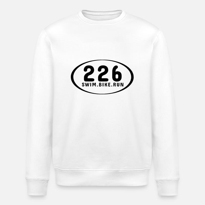 226 NAGER. VÉLO. COURIR. - Sweat bio ROLLER Stanley/Stella Unisexe - blanc