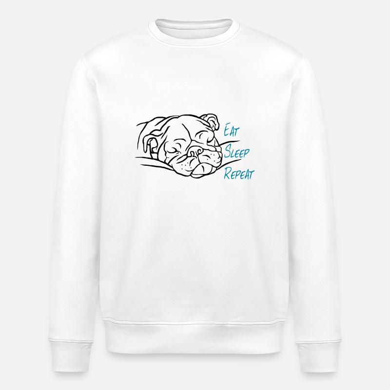 Eat Sleep Repeat - Stanley/Stella Unisex Bio-Sweatshirt ROLLER - Weiß