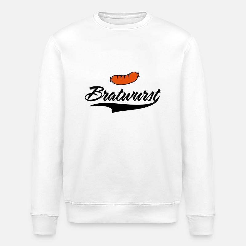 Einfach lecker Bratwurst - Stanley/Stella Unisex Bio-Sweatshirt ROLLER - Weiß