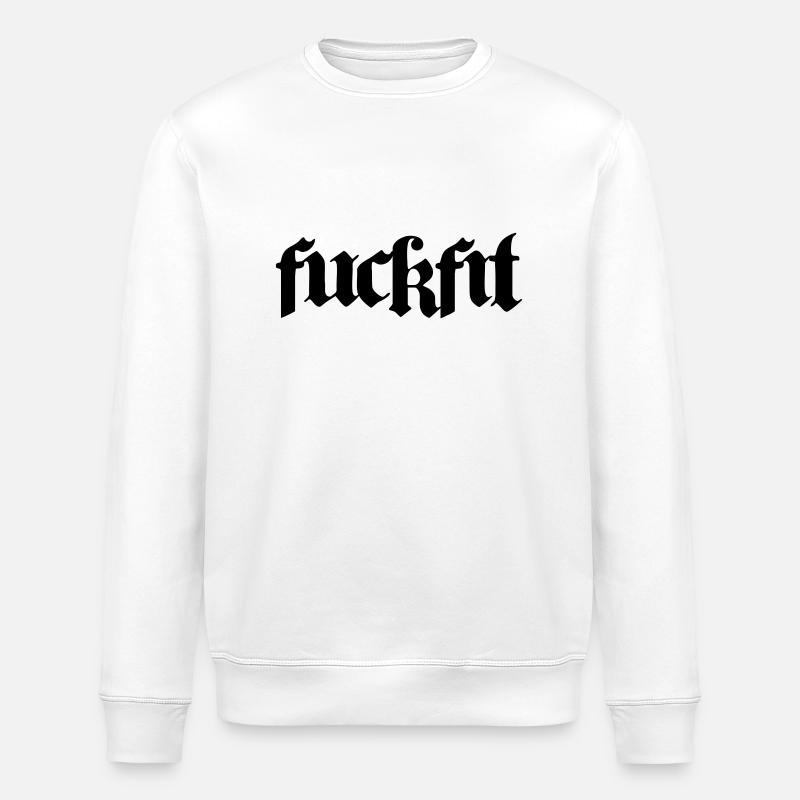 FUCKFIT - Stanley/Stella Unisex Bio-Sweatshirt ROLLER - Weiß