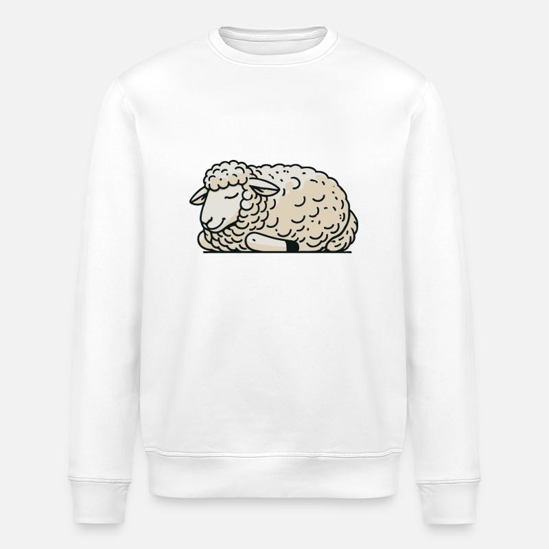 Schaf - Stanley/Stella Unisex Bio-Sweatshirt ROLLER - Weiß