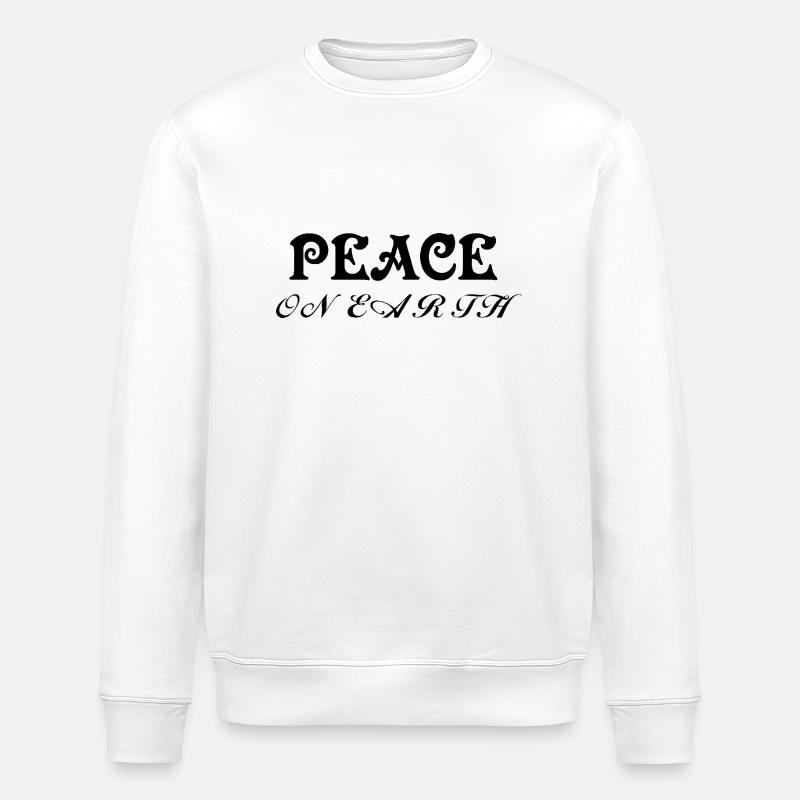 Peace on earth - Stanley/Stella Unisex Bio-Sweatshirt ROLLER - Weiß