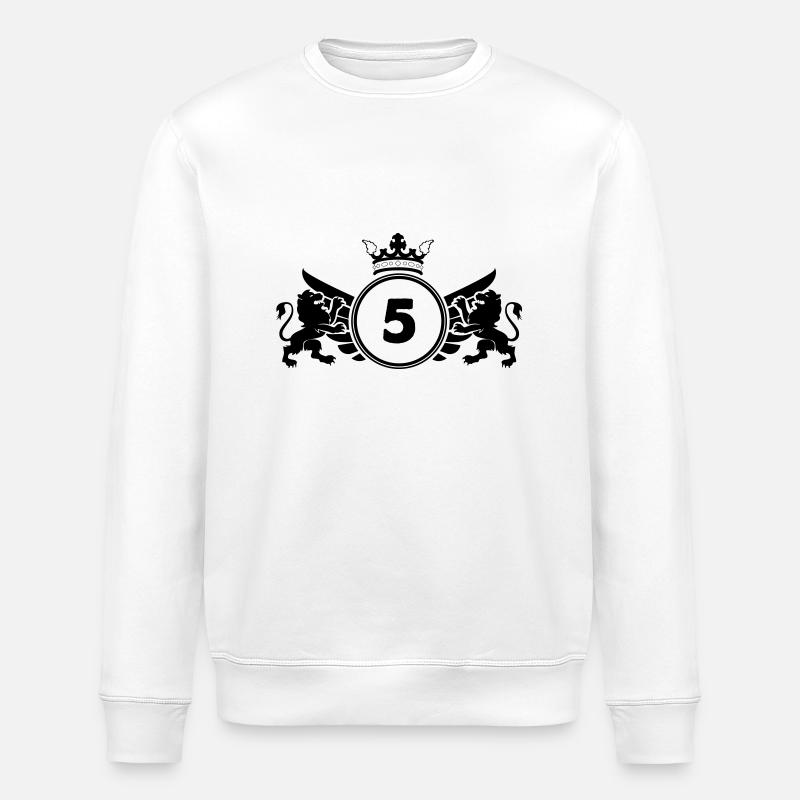 wappen 5 - Stanley/Stella Unisex Bio-Sweatshirt ROLLER - Weiß