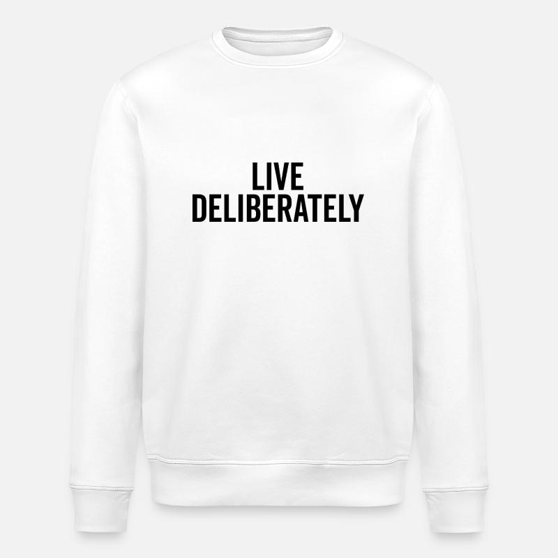 Vivre délibérément - Sweat bio ROLLER Stanley/Stella Unisexe - blanc