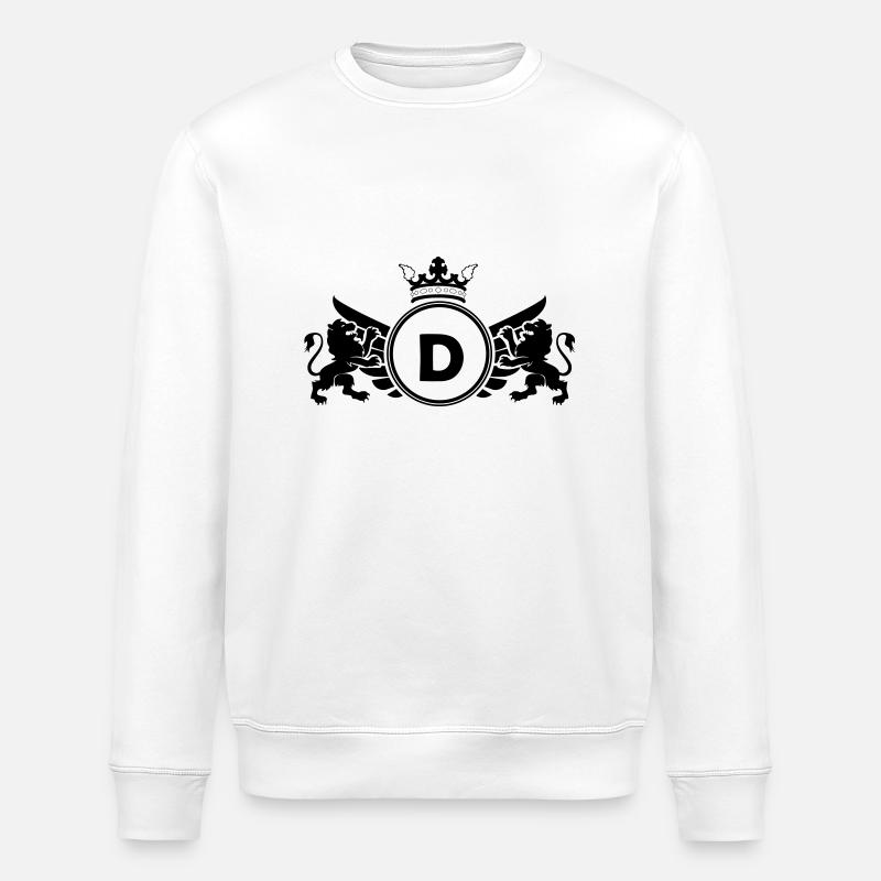 buchstabe D Wappen - Stanley/Stella Unisex Bio-Sweatshirt ROLLER - Weiß