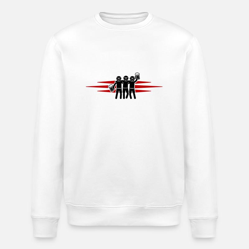 Party Urlaub Crew - Stanley/Stella Unisex Bio-Sweatshirt ROLLER - Weiß