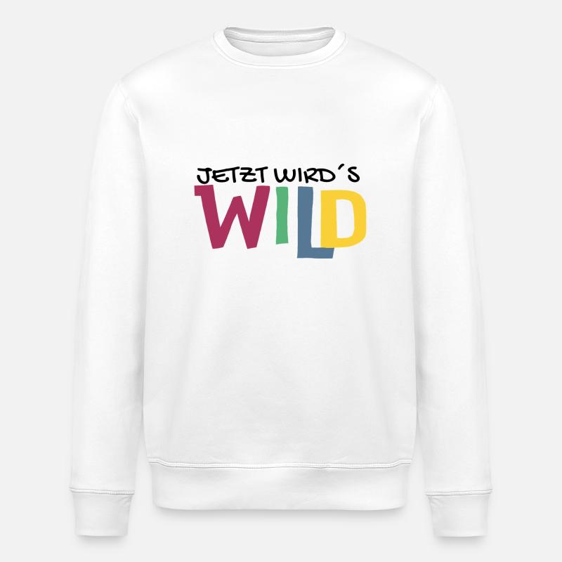 Jetzt wird´s wild - Stanley/Stella Unisex Bio-Sweatshirt ROLLER - Weiß