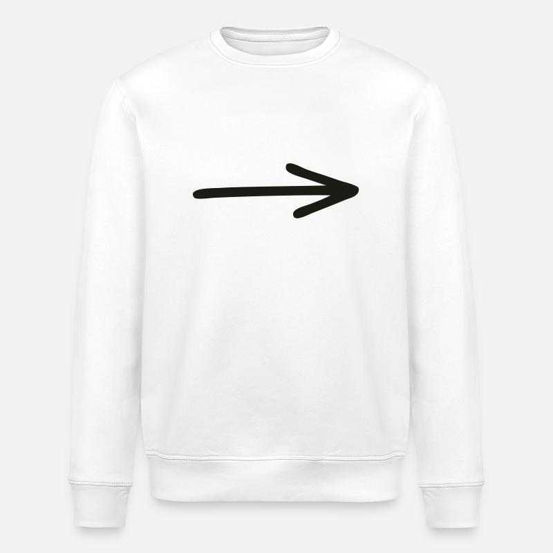 pfeil nach rechts - Stanley/Stella Unisex Bio-Sweatshirt ROLLER - Weiß