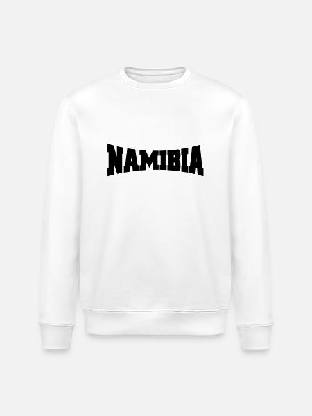 Namibia logo - Stanley/Stella ROLLER Unisex Organic Sweatshirt - white