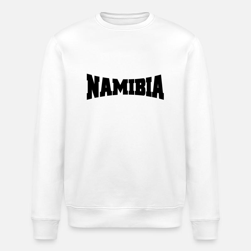 Namibia logo - Stanley/Stella ROLLER Unisex Organic Sweatshirt - white