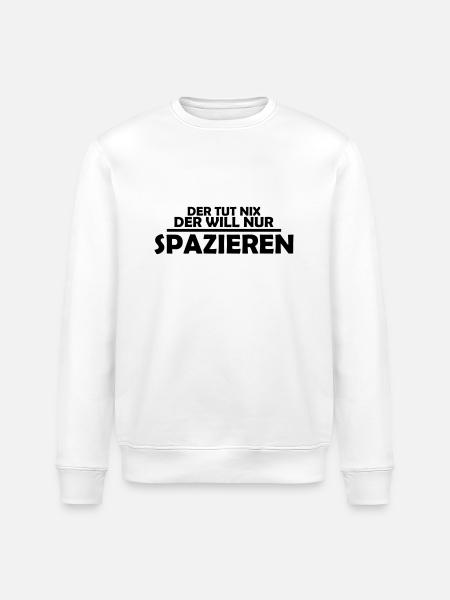 spazieren - Stanley/Stella Unisex Bio-Sweatshirt ROLLER - Weiß