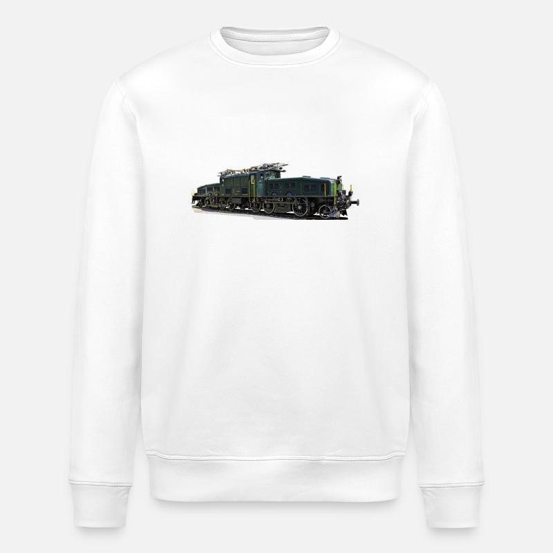 SBB Krokodil - Stanley/Stella Unisex Bio-Sweatshirt ROLLER - Weiß