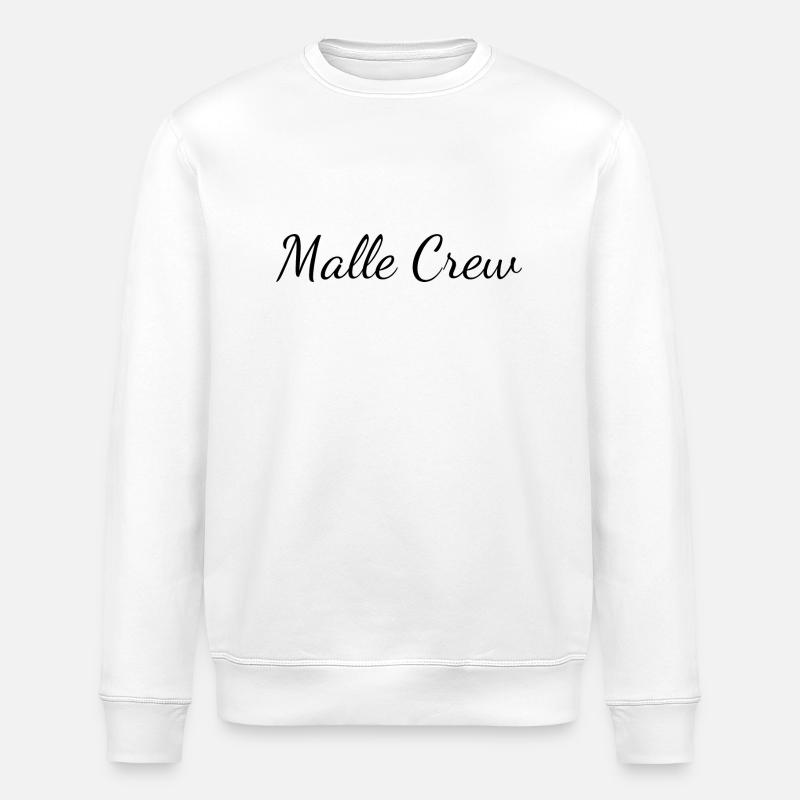 Malle Crew - Stanley/Stella ROLLER Unisex Organic Sweatshirt - white