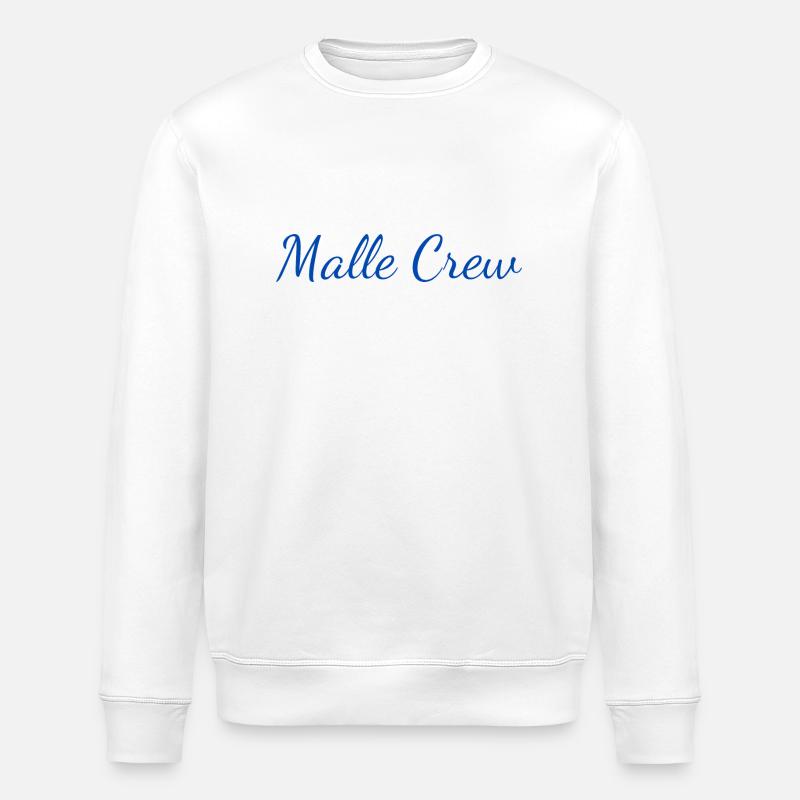 Malle Crew - Stanley/Stella ROLLER Unisex Organic Sweatshirt - white