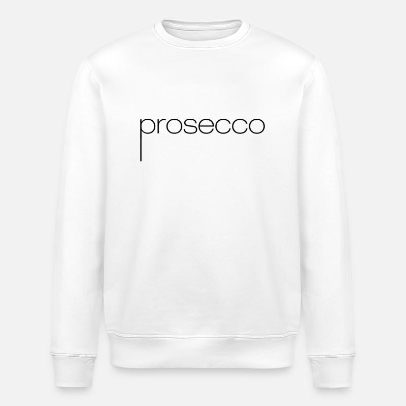 Prosecco Gossip Noir - Sweat bio ROLLER Stanley/Stella Unisexe - blanc