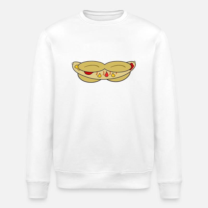 Bratwurst - Stanley/Stella ROLLER Unisex Organic Sweatshirt - white