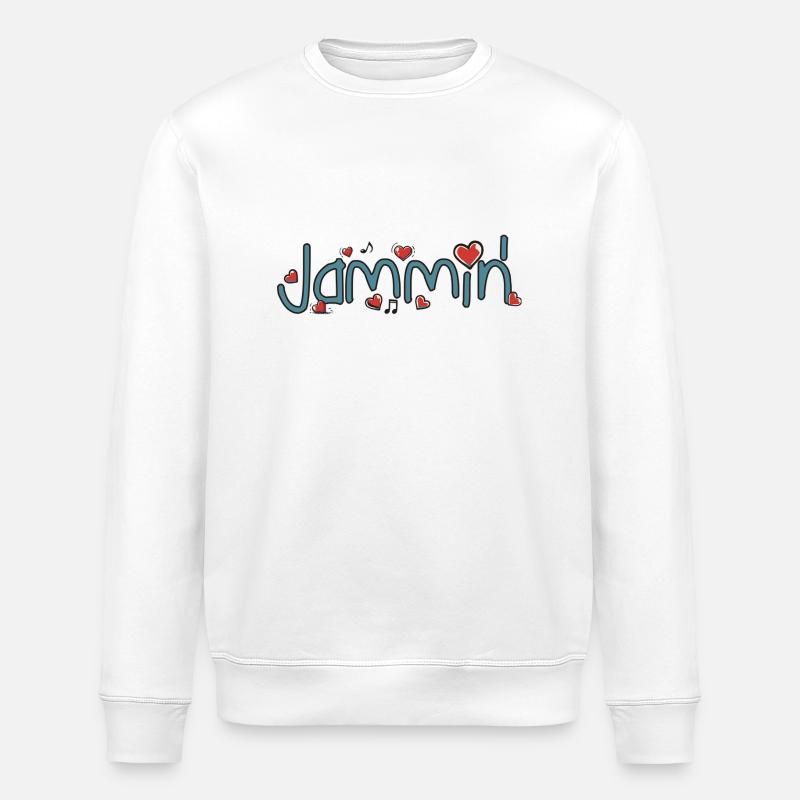 Jammin' - Stanley/Stella ROLLER Unisex Organic Sweatshirt - white