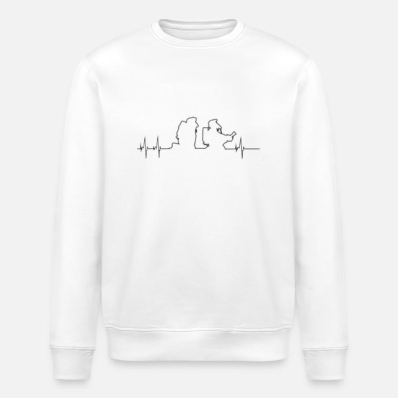 Feuerwehrmann Hearbeat - Stanley/Stella Unisex Bio-Sweatshirt ROLLER - Weiß