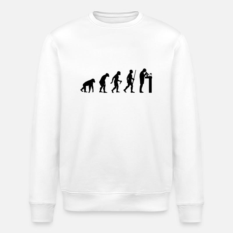 Biologe Evolution - Stanley/Stella Unisex Bio-Sweatshirt ROLLER - Weiß