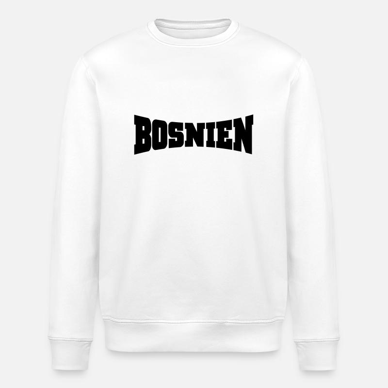 Bosnie logo - Sweat bio ROLLER Stanley/Stella Unisexe - blanc