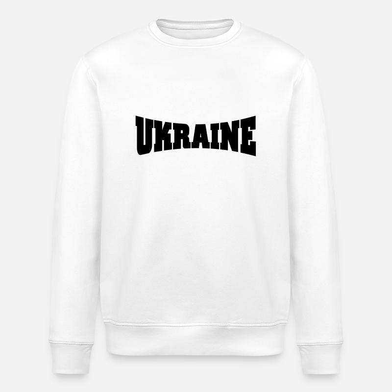 Ukraine Schriftzug - Stanley/Stella Unisex Bio-Sweatshirt ROLLER - Weiß