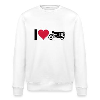 Herz Moped - Stanley/Stella Unisex Bio-Sweatshirt ROLLER - Weiß - Vorne - Nik (191cm)
