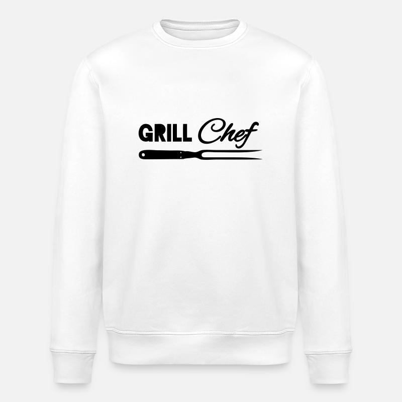 Grill chef - Stanley/Stella Unisex Bio-Sweatshirt ROLLER - Weiß