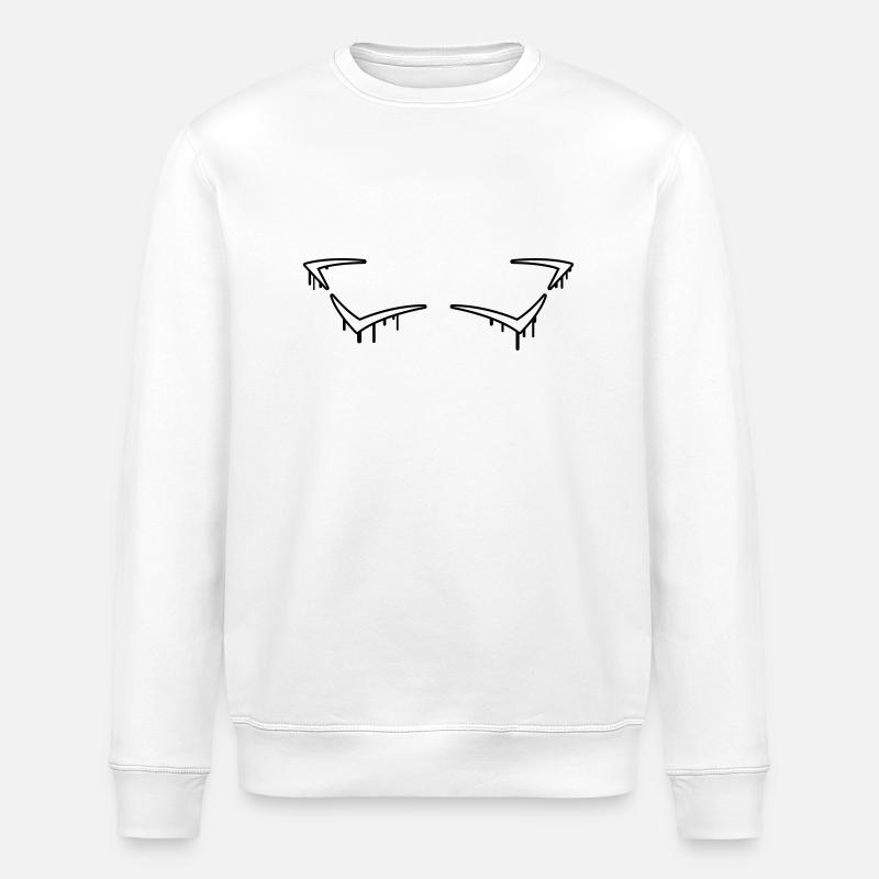 Graffiti Frame - Stanley/Stella ROLLER Unisex Organic Sweatshirt - white