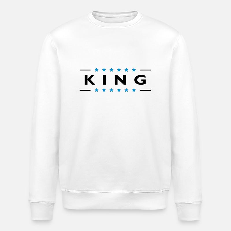 King - Stanley/Stella Unisex Bio-Sweatshirt ROLLER - Weiß